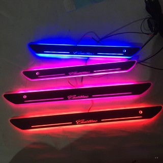 แผ่นกันรอยประตู led สําหรับ Cadillac CT4 XT4 XT5 XTS