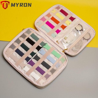 Myron กล่องเก็บสายนาฬิกาข้อมือ แบบนิ่ม 35 ช่อง