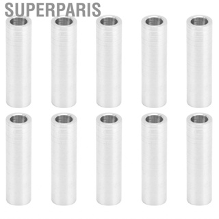 Superparis 10Pcs Aluminum Alloy Round Spacer Unthreaded 14/16/16.5/18/20/22/24/43mm