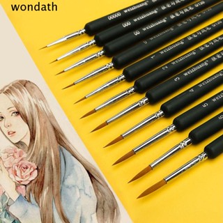 Wonda ปากกามาร์กเกอร์เส้นผม ด้ามจับไม้ แบบนิ่ม สําหรับวาดเส้นผม