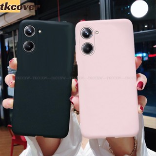 เคสโทรศัพท์มือถือแบบนิ่ม TPU ผิวด้าน บางมาก สีแคนดี้ สําหรับ Realme 11 10 9 Pro+