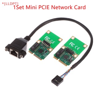 [LLDPT] อะแดปเตอร์การ์ดเครือข่าย Mini PCI-E 1000Mbps Gigabit Ethernet RJ45 LAN มีสายในตัว 1 ชุด