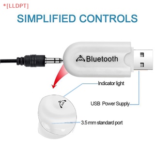 [LLDPT] ใหม่ อะแดปเตอร์รับสัญญาณเสียงสเตอริโอ บลูทูธไร้สาย 3.5 มม. สําหรับคอมพิวเตอร์ PC ลําโพงรถยนต์