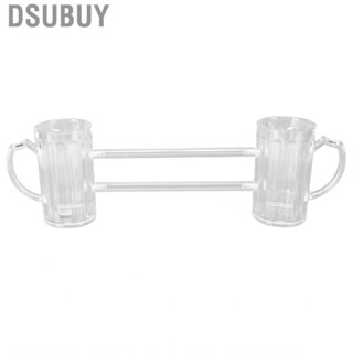 Dsubuy Beer Mug Siamese  Drop Exquisite Ergonomics Handle Glass Stein US