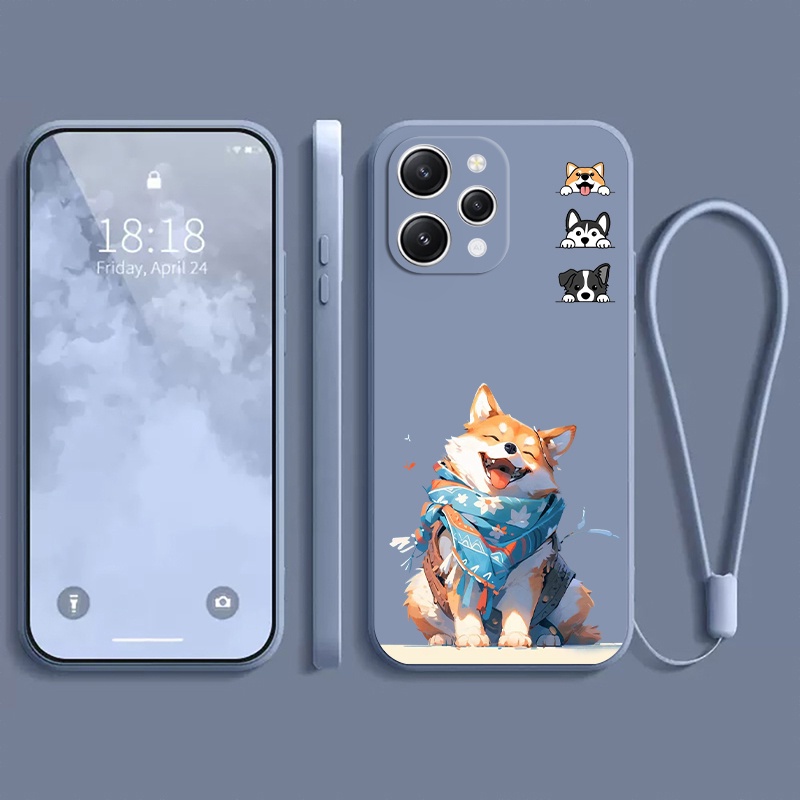 เคส xiaomi Redmi 12 เคสโทรศัพท์มือถือแบบนิ่ม กันกระแทก กันรอยกล้อง ลายสุนัขน่ารัก แฟชั่น สําหรับ