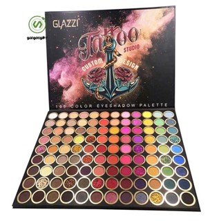 Glazzi พาเลทอายแชโดว์ ชิมเมอร์ เนื้อแมตต์ กลิตเตอร์ 108 สี