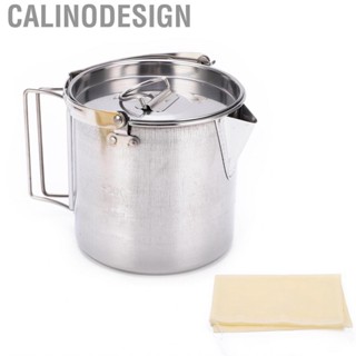 Calinodesign Heat‑Resistant Picnic Kettle Sturdy Hiking Pot Portable Outdoor Camping