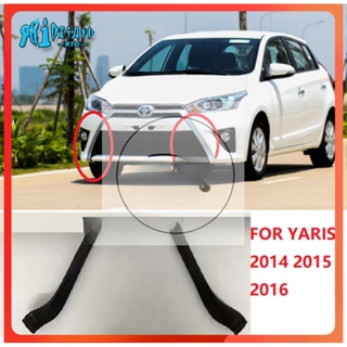 Rto กรอบตกแต่งรถยนต์ ด้านหน้า สีดํา สําหรับ Toyota YARIS 2014 2015 2016 1 ชิ้น