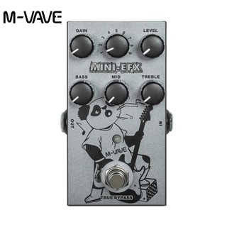 M-vave MINI-EFX แป้นเหยียบเอฟเฟค 4 เอฟเฟคโอเวอร์ไดรฟ์ 4 เอฟเฟคบิดเบือนบูสท์ 3 แบนด์ EQ True Bypass สําหรับกีตาร์ไฟฟ้า