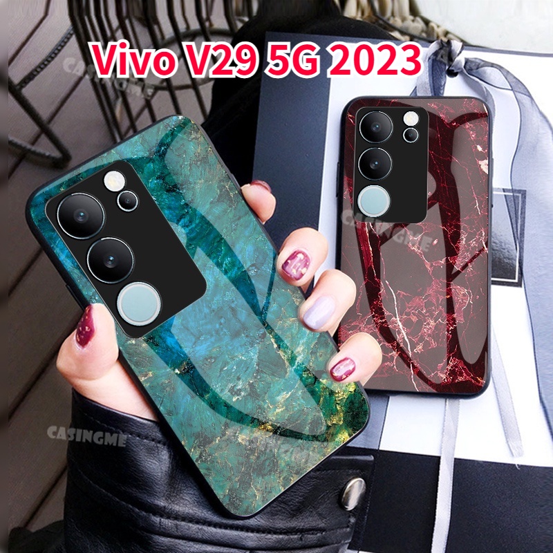เคสโทรศัพท์มือถือกระจกนิรภัย แบบนิ่ม กันกระแทก สําหรับ Vivo V29 5G 2023 V29 V 29 V29 V29Pro V29E 29V
