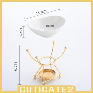 [Cuticate2] หัวเผาน้ํามันหอมระเหยเซรามิก สําหรับห้องนั่งเล่น โยคะ สปา โต๊ะ