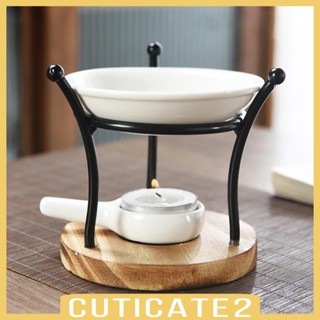 [Cuticate2] เครื่องอุ่นน้ํามันหอมระเหยเซรามิก พร้อมชามเซรามิค สําหรับบ้าน ห้องนั่งเล่น ออฟฟิศ