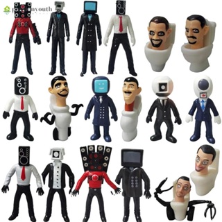 ชุดตุ๊กตาฟิกเกอร์ Skibidi Toilet Action Figure Game ของเล่นสําหรับเด็ก 12 ชิ้น