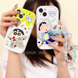 เคสโทรศัพท์มือถือแบบนิ่ม กันกระแทก กันรอยกล้อง ลายชินจังจอมแก่น สําหรับ iPhone 14 13 12 11 Pro Max XR IX 7 8 Plus