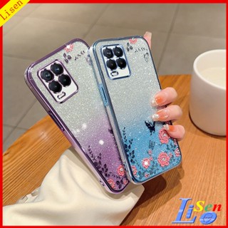 เคส Realme 8 5G HYB ดอกไม้ ผีเสื้อ เคสโทรศัพท์ ป้องกัน