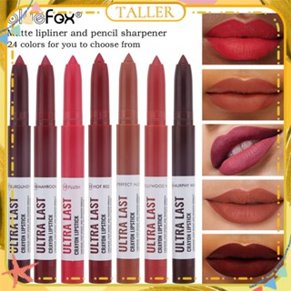 ✧Ready Stcok Bluefox Crayon ปากกาลิปสติก Lip Liner Dual-use Matte Velvet Moisturizing Outline Lip Gloss ง่ายต่อการสี Long Lasting Lip Makeup TALLER