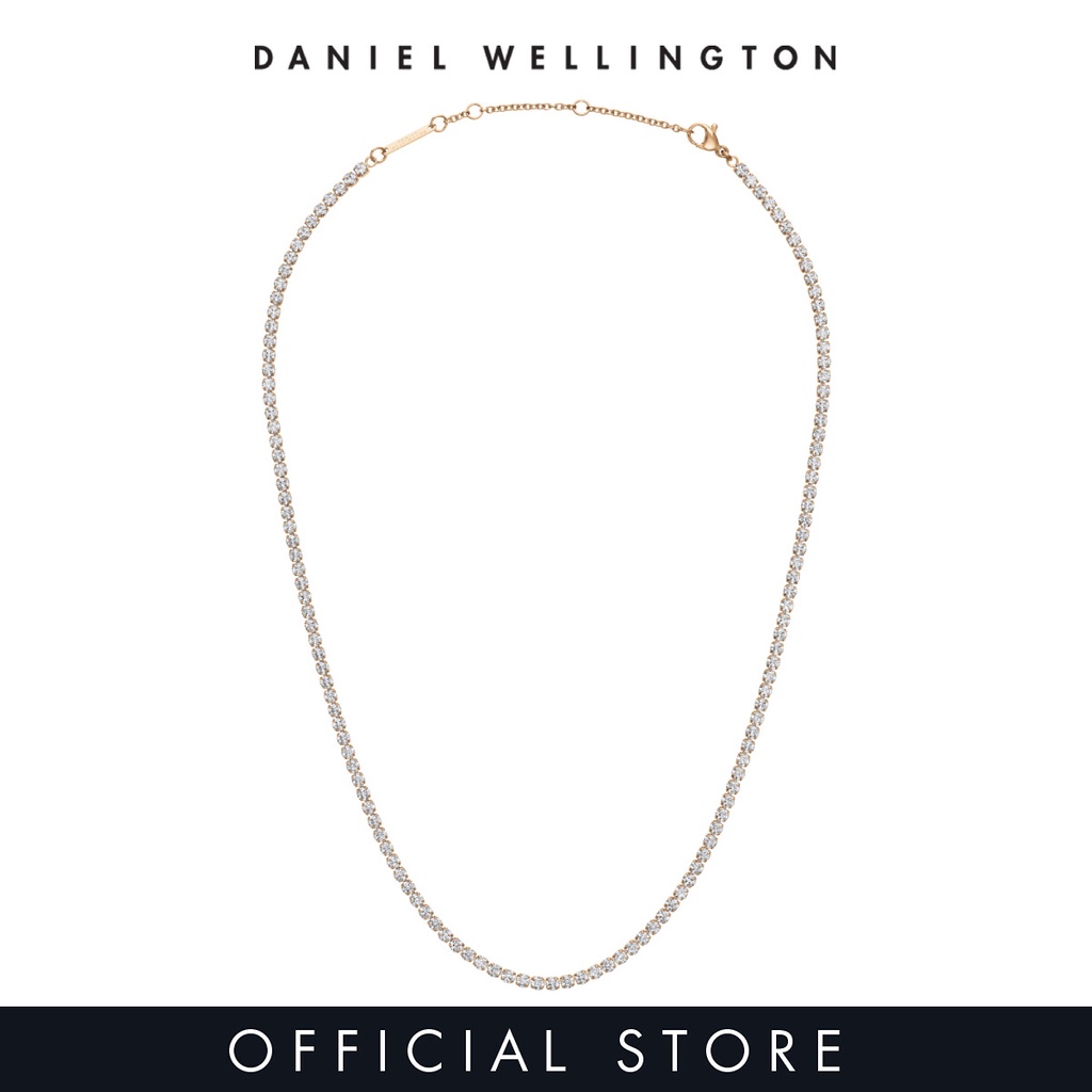 (ของแท้ประกันช้อป) Daniel Wellington Classic Tennis Necklace Rose gold สร้อยคอ สร้อยผู้หญิง