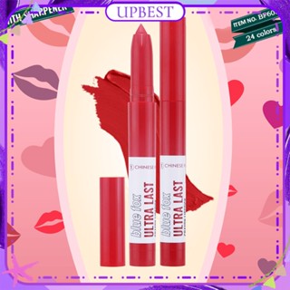 ♕ Bluefox Crayon Lipstick Pen Lip Liner Dual-use Matte Velvet Moisturizing Outline Lip Gloss Easy To Colour Long Lasting Lip Makeup 24 สี UPBEST