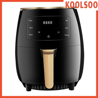 [Koolsoo] หม้อทอดไร้น้ํามัน 1400W 4.5 ลิตร หน้าจอสัมผัส ปิดอัตโนมัติ แบบพกพา ไม่เหนียวติด สําหรับปาร์ตี้ ห้องครัว