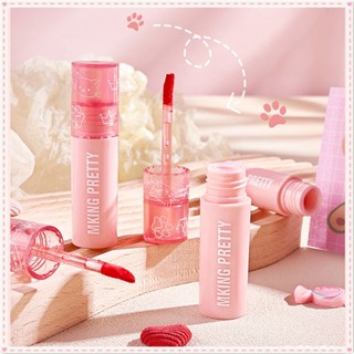 Mking Pretty Fairy Crown Air Lip Glaze Matte Velvet Smooth Moisturizing Lipstick ง่ายต่อการสี Long Lasting Student Party Festival Lip Makeup JOYFEEL