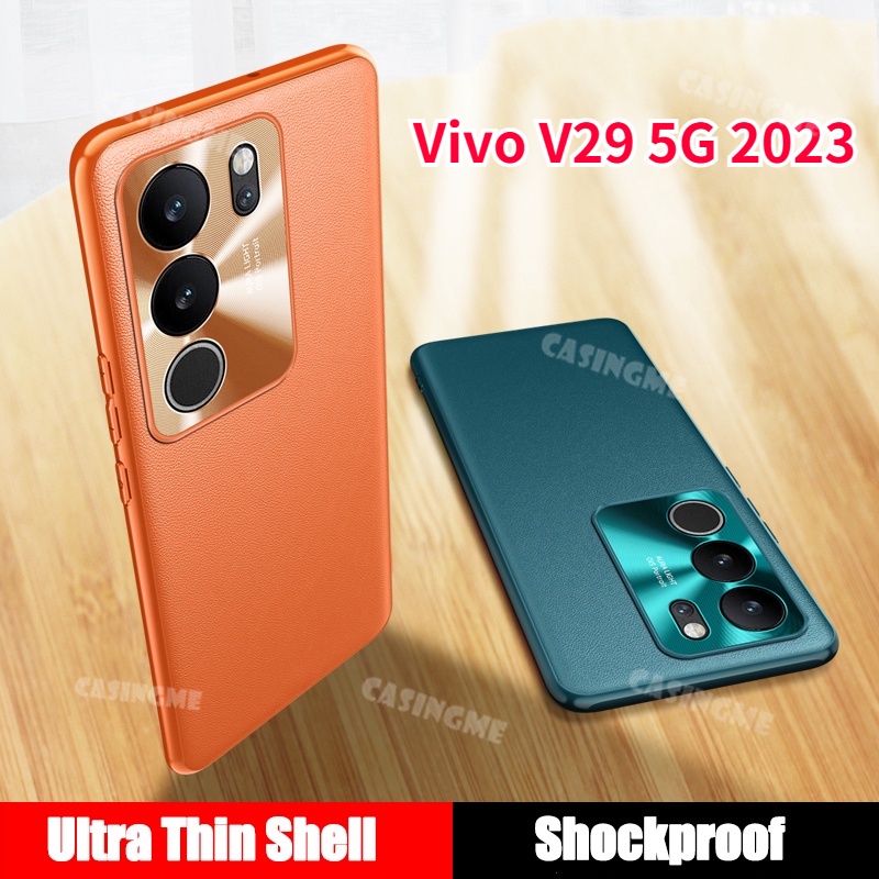 เคสโทรศัพท์มือถือหนัง PC แข็ง ผิวด้าน กันกระแทก ปิดด้านหลัง หรูหรา สําหรับ Vivo V29 5G 2023 V29 V 29 V29 V29Pro 29V Pro 5G 2023