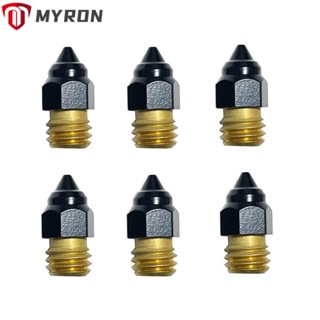 Myron MK8 หัวฉีดเอ็กซ์ทรูเดอร์ ทองเหลือง เกลียว M6 1.75 มม. 0.4 มม. เคลือบ PTFE สําหรับอัพเกรดเครื่องปริ้นท์ Ender 3 Ender 3 Ender 3 V2 Ender 3 Max Ender 5 Ender 5 Ender 5 Plus CR-10 V2