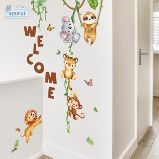 [szsirui] สติกเกอร์ ลาย Welcome Door สําหรับติดตกแต่งผนังห้องนอน