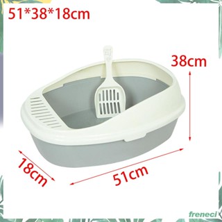 [Freneci] กล่องทราย กึ่งปิด ป้องกันการกระเด็น สําหรับสัตว์เลี้ยง แมว