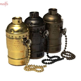 Nedfs ใหม่ ฐานหลอดไฟ อลูมิเนียม Edison E26 E27