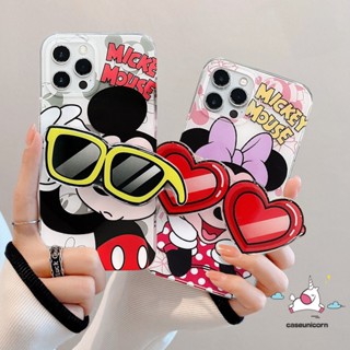 เคสโทรศัพท์มือถือ แบบนิ่ม ลายการ์ตูนมิกกี้ มินนี่ เมาส์ มีป็อบอัพ สําหรับ IPhone XR X 11 13 7Plus 14 12 Pro Max 7 6 8 6S Plus XS Max SE 2020