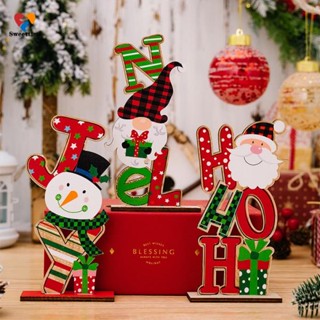 New Christmas Tabletop Standing Ornaments Navidad Xmas Letter Sign Merry Christmas Decoration for Home New Year 2024