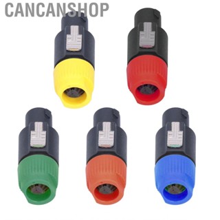 Cancanshop 4Pcs 4 Pole Speaker Plug Twist Lock C‑NL4FC Audio Amplifier Cable Connector