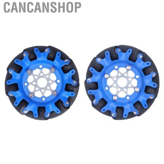 Cancanshop Omnidirectional Wheel  Omni Wheels Flexible Moving Double Bearing Design with 9Pcs Drive Rollers for Smart Robots