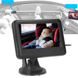 ALABAMAR Baby Car Monitor 4.3in หน้าจอ TFT 120 ° มุมมองกว้างไฟอินฟราเรด Night Vision กล้องเบาะหลังสำหรับ 12V รถตู้ SUV