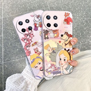 ใหม่ เคสโทรศัพท์มือถือแบบนิ่ม ใส กันรอยเลนส์กล้อง ลายการ์ตูนเจ้าหญิงน่ารัก สําหรับ Realme 11 4G 5G NFC 11 Pro 11 Pro+ Realme C51 C53 2023 REALME11 RealmeC51