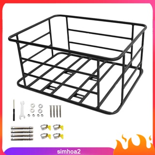 [Simhoa2] ตะกร้าเหล็กติดด้านหลังจักรยาน ถอดออกได้ สําหรับจักรยานเสือหมอบ