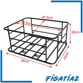 [Figatia2] ตะกร้าเหล็กติดด้านหลังจักรยาน ถอดออกได้ สําหรับจักรยานเสือหมอบ