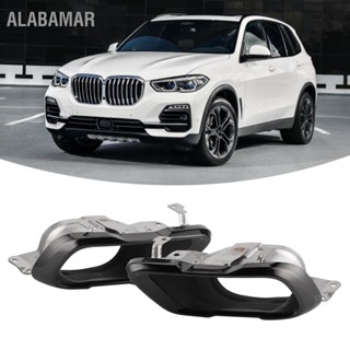 ALABAMAR คู่ Chrome Black ท่อไอเสียท่อไอเสียชุดปลายท่อ Fit สำหรับ X5 G05 M Sport 2019 +