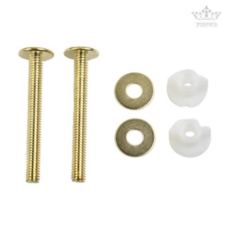 【FUNWD】Water Tank Bolt 2pcs Bathroom Bolt Through Kit Gold Home Closestool Spare