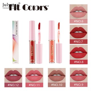 JULYSTAR Fit สี 12 สี Matte Liquid ลิปสติกกำมะหยี่เซ็กซี่ Lip GLOSS กันน้ำ Long Lasting Halal LIPS แต่งหน้า