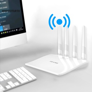 ☼Wt เราเตอร์ไวไฟ ไร้สาย MTK7628KN ครอบคลุมกว้าง 4 เสาอากาศ 300Mbps ความเร็วสูง สําหรับบ้าน 1 ชุด