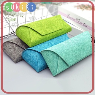 Sukiki กระเป๋าแว่นตากันแดด หนัง PU น้ําหนักเบา 4 สี แฟชั่นสําหรับผู้ชาย