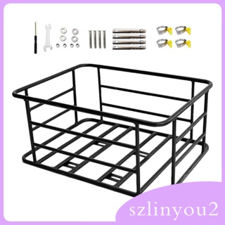 [szlinyou2] ตะกร้าเหล็กติดด้านหลังจักรยาน ถอดออกได้ สําหรับจักรยานเสือหมอบ