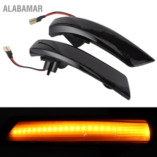 ALABAMAR คู่กระจกมองหลังไฟเลี้ยวแบบไดนามิก LED Flowing Light Blinker Fit สำหรับ Ford Focus MK 2 3