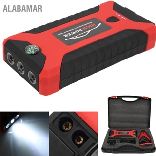  ALABAMAR รถแบตเตอรี่เครื่องชาร์จ 20000mAh Jump Starter 12V 600A เข็มทิศสูงสุดไฟฉาย LED 4 USB สำหรับแก๊สยานพาหนะ EU ปลั๊ก 100-240V