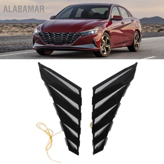 ALABAMAR กันชนหน้ากระจังหน้า LED DRL 3 สีไฟวิ่งกลางวันสำหรับ Hyundai Elantra 2020-2021