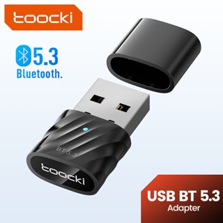 Toocki อะแดปเตอร์รับส่งสัญญาณเสียง USB บลูทูธ 5.3 สําหรับคอมพิวเตอร์ PC Win 11 10 8.1 7 PS4 Aux