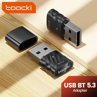 Toocki อะแดปเตอร์รับส่งสัญญาณเสียง USB บลูทูธ 5.3 5.1 สําหรับเมาส์ คีย์บอร์ดไร้สาย PC PS4 Aux