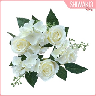 [Shiwaki3] พวงหรีดเทียนประดิษฐ์ 7.87 นิ้ว สําหรับตกแต่งงานแต่งงาน ปาร์ตี้ฮาโลวีน