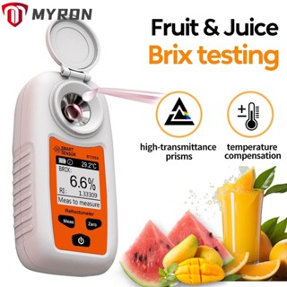 Myron เครื่องวัดปริมาณน้ําตาล แอลกอฮอล์ เบียร์ ไวน์ ดิจิทัล 0-35% แบบพกพา